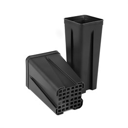 VASO QUADRO CM 10X10X17 - LT 1,40 - FONDO A RETE